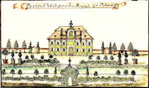 Prospect des so genenten Magazin zu Peterwitz - Magazyn, widok ogólny